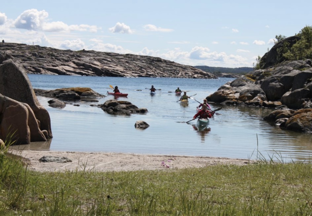 Yoga og østers padling i den svenske skjærgården